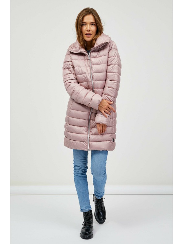 Sam 73 Svetlo roza ženska prešita jakna SAM 73 Taona