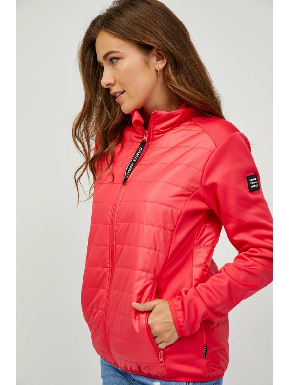 Sam 73 Temno rožnata ženska prešita lahka jakna 73 Besd