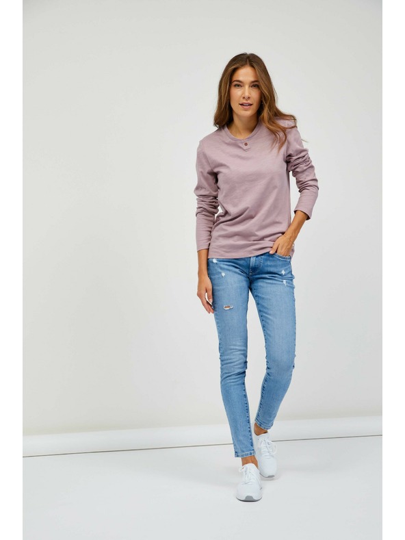 Sam 73 Staro roza ženska majica z dolgimi rokavi SAM 73 Naivara