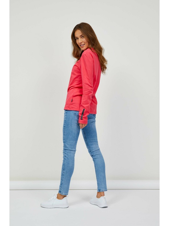 Sam 73 Temno rožnata ženska majica z dolgimi rokavi SAM 73 Sariol