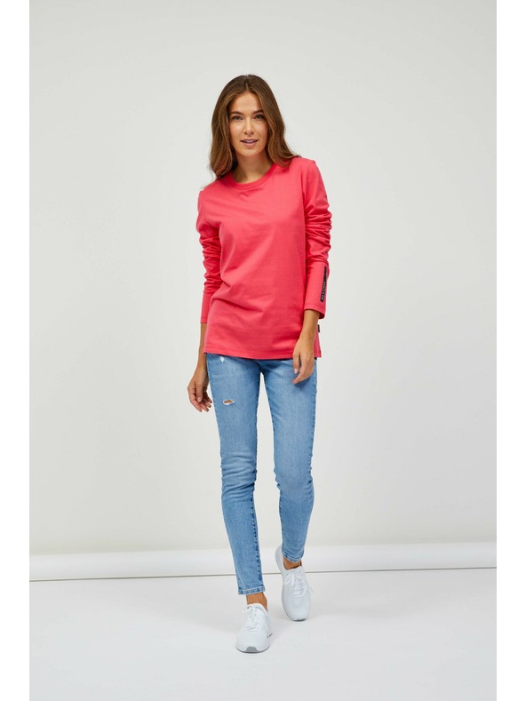 Sam 73 Temno rožnata ženska majica z dolgimi rokavi SAM 73 Sariol