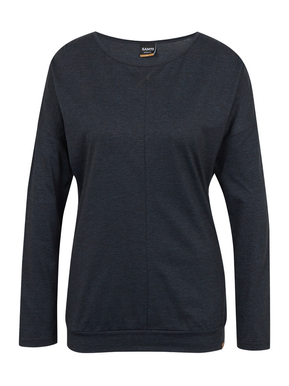 Sam 73 Črna ženska majica z dolgimi rokavi SAM 73 Azuka