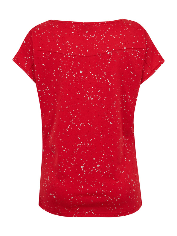 Sam 73 Rdeča ženska vzorčasta majica SAM 73 Heqa