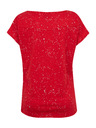Sam 73 Rdeča ženska vzorčasta majica SAM 73 Heqa