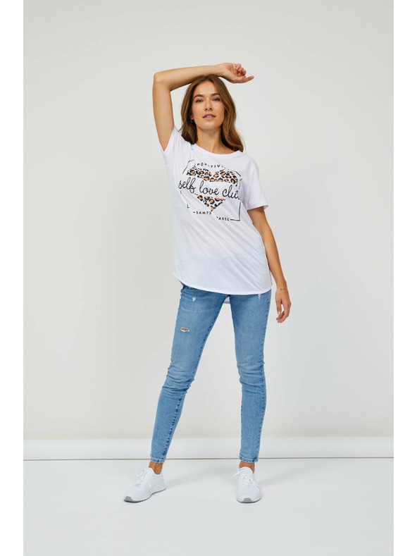 Sam 73 Bela ženska majica SAM 73 Inathi