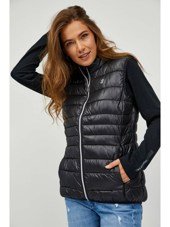 Sam 73 Črni ženski prešiti telovnik SAM 73 Farai