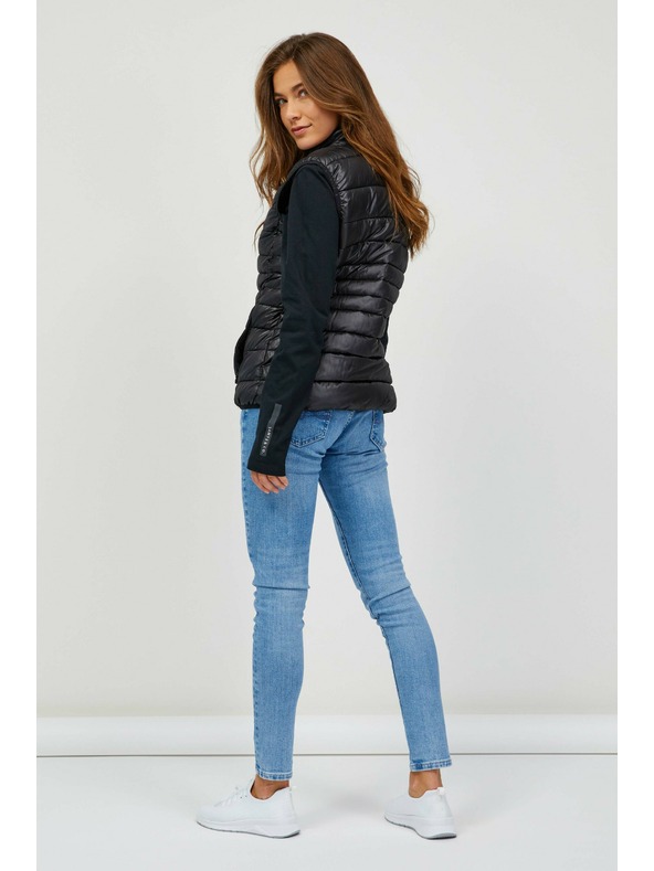 Sam 73 Črni ženski prešiti telovnik SAM 73 Farai