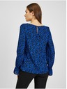 Orsay Črno-modra ženska cvetlična bluza ORSAY
