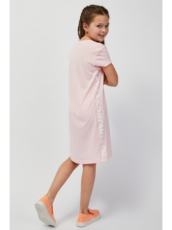 Sam 73 Svetlo roza dekliška poletna obleka SAM73 Pyxis