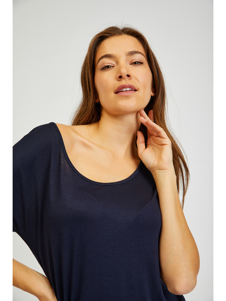 Sam 73 Temno modra ženska osnovna obleka SAM73 Corvus