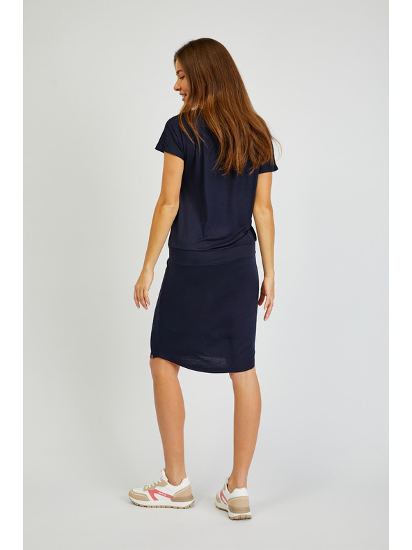 Sam 73 Temno modra ženska osnovna obleka SAM73 Corvus