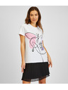Sam 73 Bela ženska majica s potiskom SAM73 Musca