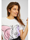 Sam 73 Bela ženska majica s potiskom SAM73 Musca