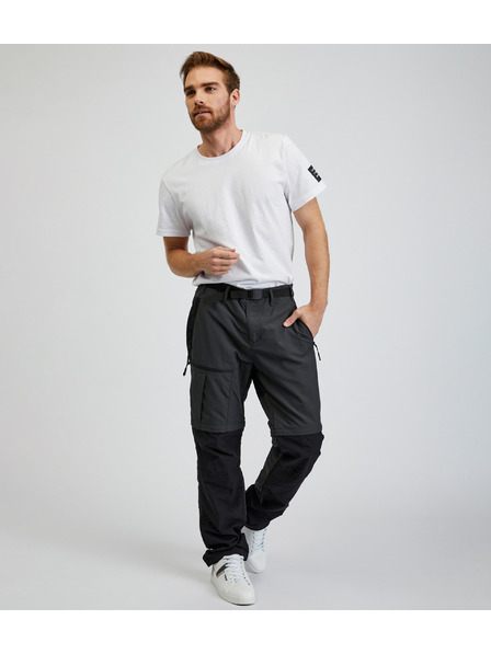 Sam 73 Črno-sive moške hlače s snemljivimi hlačnicami SAM73 Walter