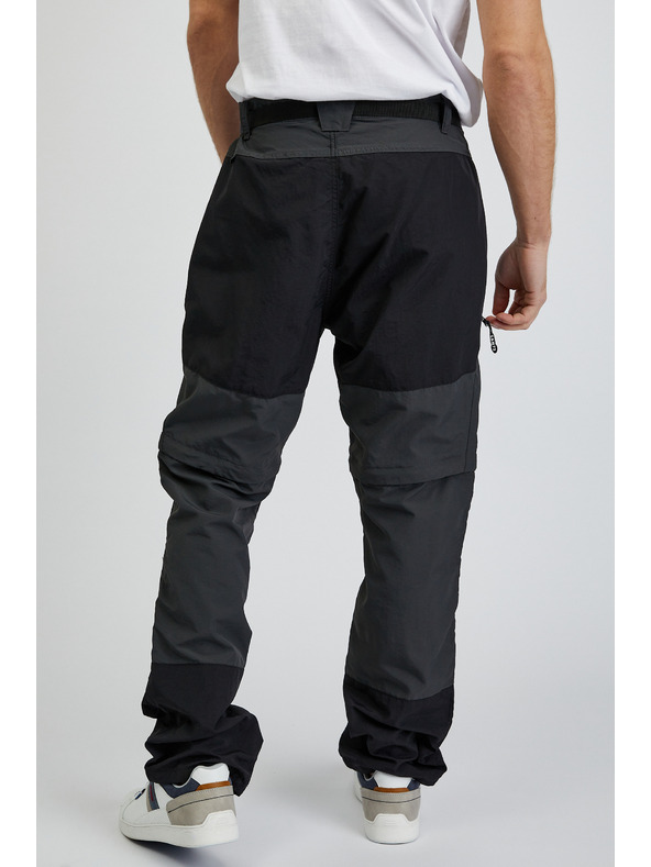 Sam 73 Črno-sive moške hlače s snemljivimi hlačnicami SAM73 Walter