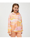 Sam 73 Roza in oranžna dekliška prevelika jopa s kapuco SAM73 Jade