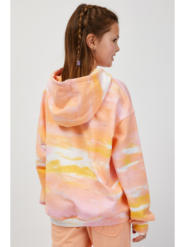 Sam 73 Roza in oranžna dekliška prevelika jopa s kapuco SAM73 Jade