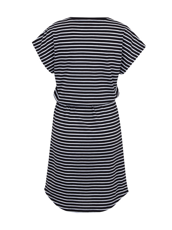 Sam 73 Bela in črna črtasta ženska obleka SAM73 Sagitta