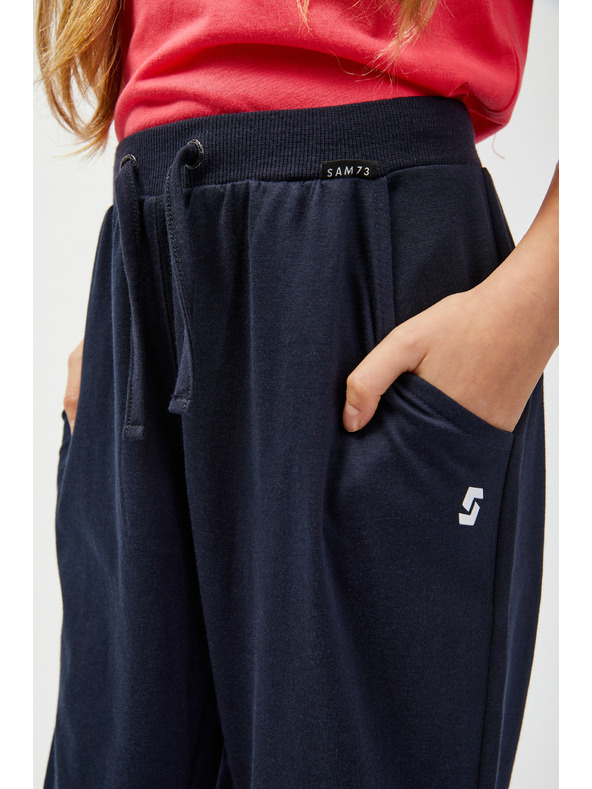 Sam 73 Temno modre dekliške tričetrtinske trenirke SAM73 Rudolph