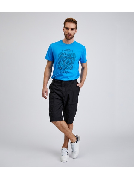 Sam 73 Črne moške kratke hlače SAM73 Cygnus