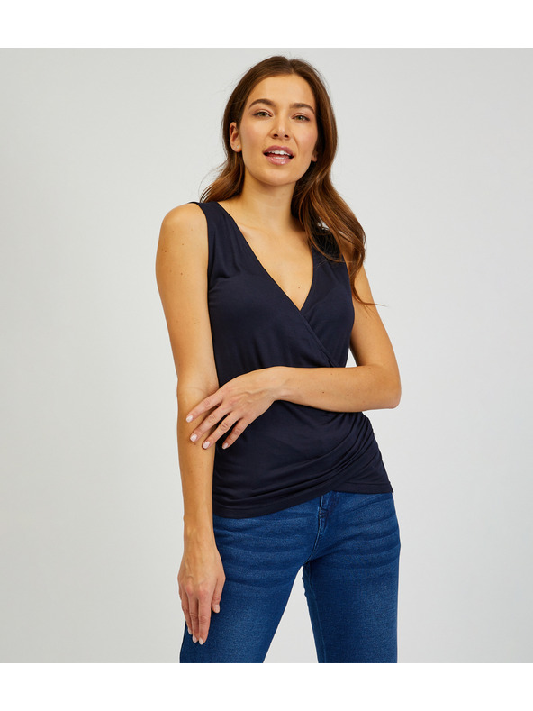 Sam 73 Temno modra ženska osnovna majica SAM73 Lupus