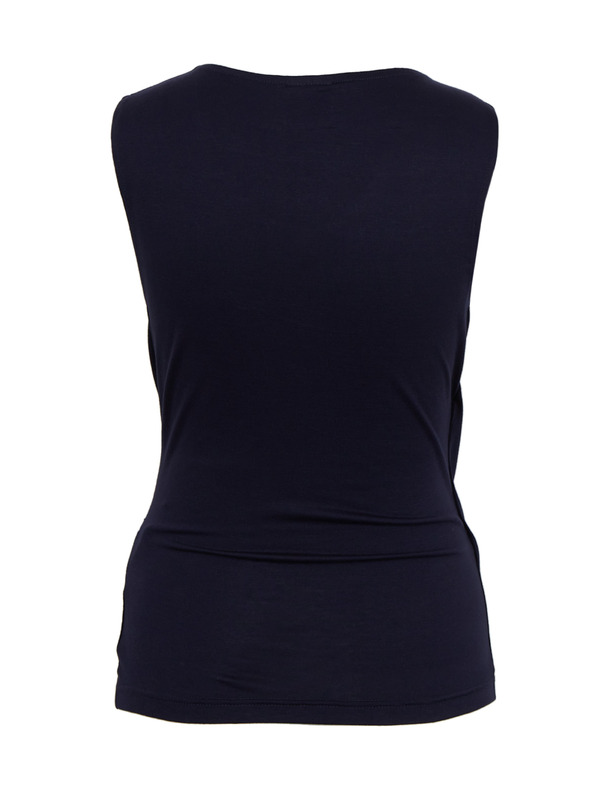 Sam 73 Temno modra ženska osnovna majica SAM73 Lupus