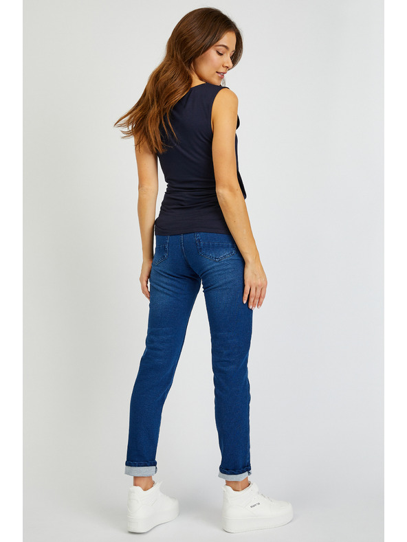 Sam 73 Temno modra ženska osnovna majica SAM73 Lupus