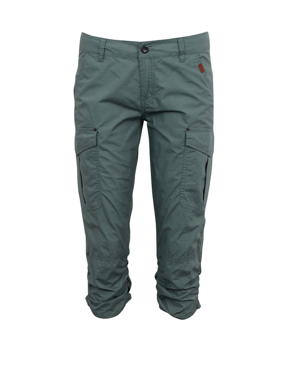 Sam 73 Zelene ženske tričetrtinske hlače SAM73 Fornax