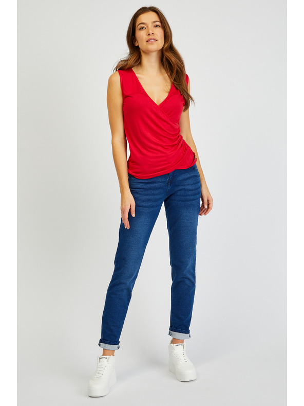 Sam 73 Rdeča ženska majica SAM73 Lupus