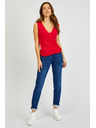 Sam 73 Rdeča ženska majica SAM73 Lupus