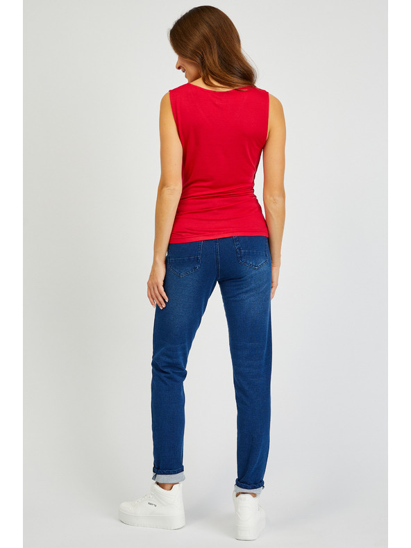 Sam 73 Rdeča ženska majica SAM73 Lupus