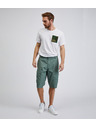 Sam 73 Zelene moške bombažne kratke hlače SAM73 Cygnus