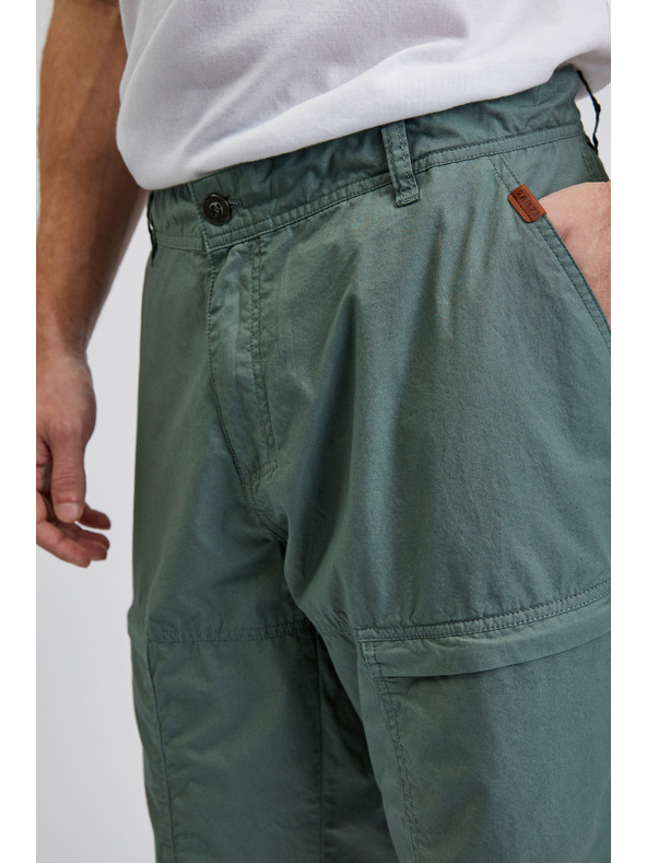 Sam 73 Zelene moške bombažne kratke hlače SAM73 Cygnus