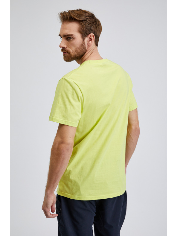 Sam 73 Rumena moška bombažna majica z žepom SAM73 Fenaklid