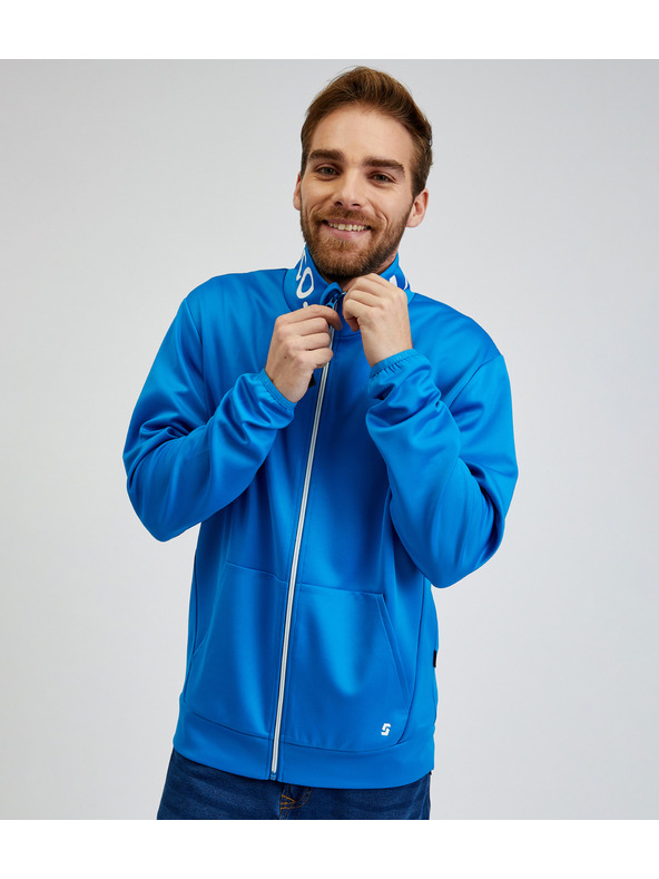 Sam 73 Modra moška majica z zadrgo SAM73 Stephen