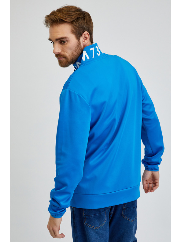 Sam 73 Modra moška majica z zadrgo SAM73 Stephen