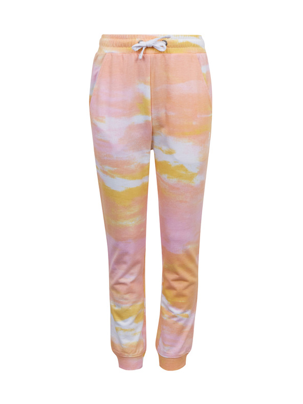Sam 73 Roza in oranžne dekliške hlače z vzorcem SAM73 Jargon