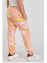 Sam 73 Roza in oranžne dekliške hlače z vzorcem SAM73 Jargon