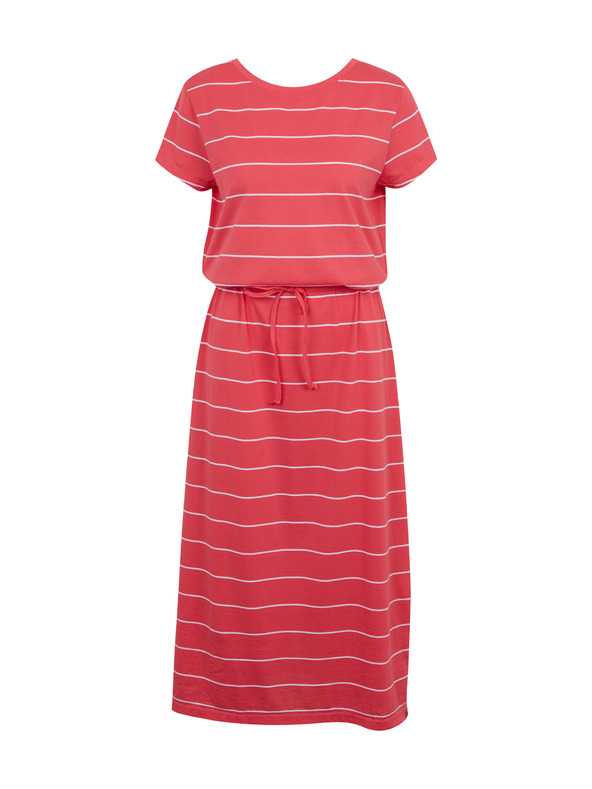 Sam 73 Rdeča črtasta ženska obleka SAM73 Columba