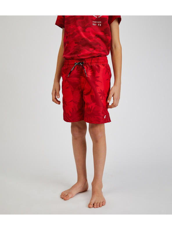 Sam 73 Rdeče deške vzorčaste kopalke SAM73 Sanjeev