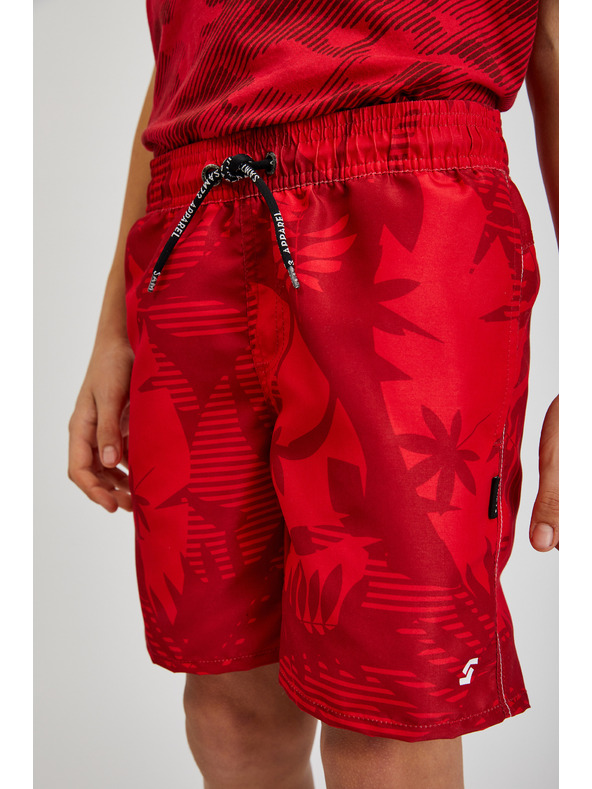 Sam 73 Rdeče deške vzorčaste kopalke SAM73 Sanjeev