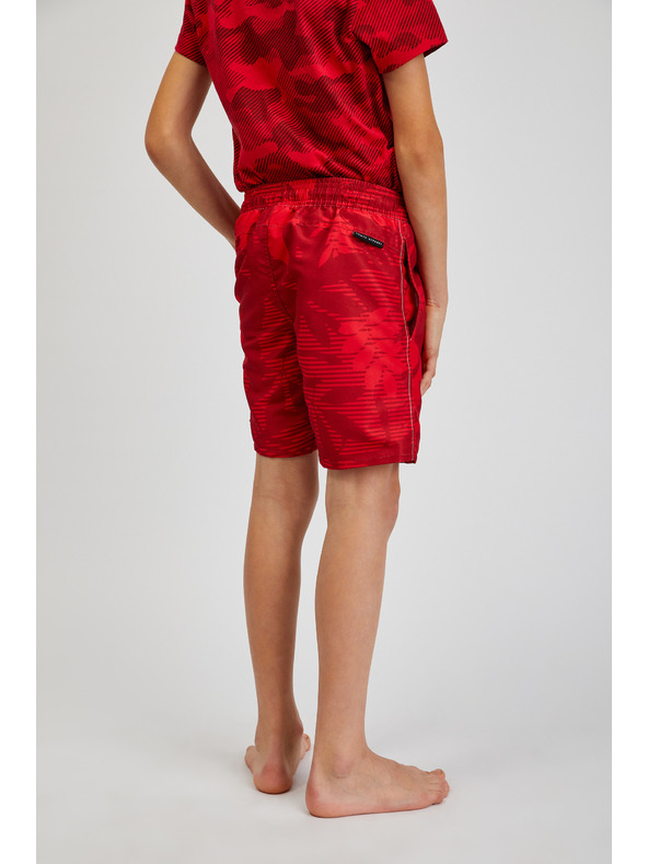 Sam 73 Rdeče deške vzorčaste kopalke SAM73 Sanjeev