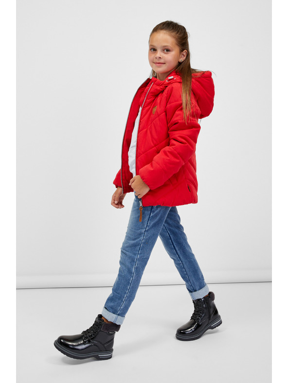 Sam 73 Rdeča dekliška prešita jakna SAM 73 Winta
