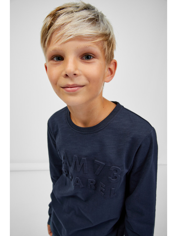 Sam 73 Temno modra fantovska majica z dolgimi rokavi SAM 73 Celdor