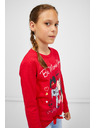 Sam 73 Rdeča dekliška majica z dolgimi rokavi SAM 73 Vadania