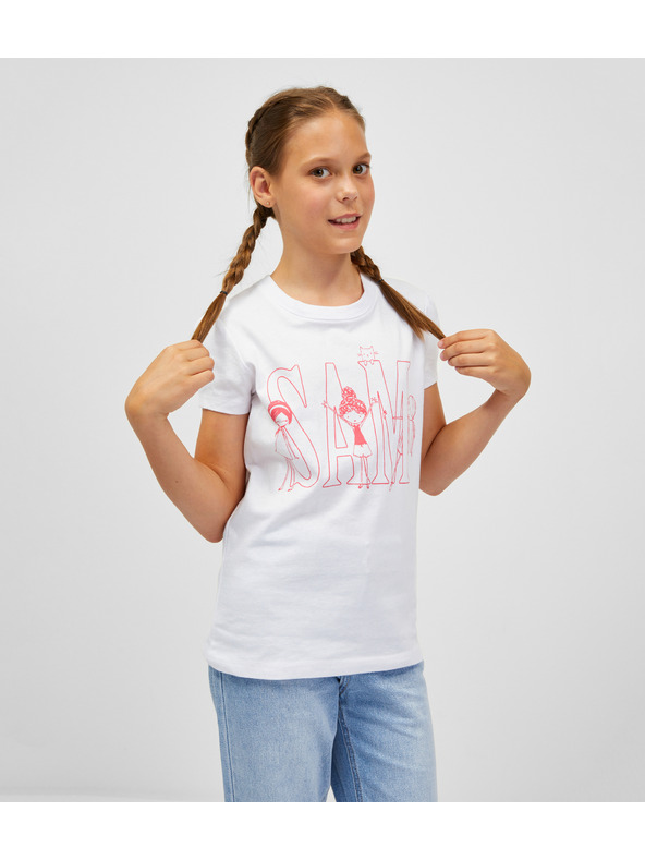 Sam 73 Bela dekliška majica SAM 73 Ielenia