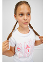 Sam 73 Bela dekliška majica SAM 73 Ielenia