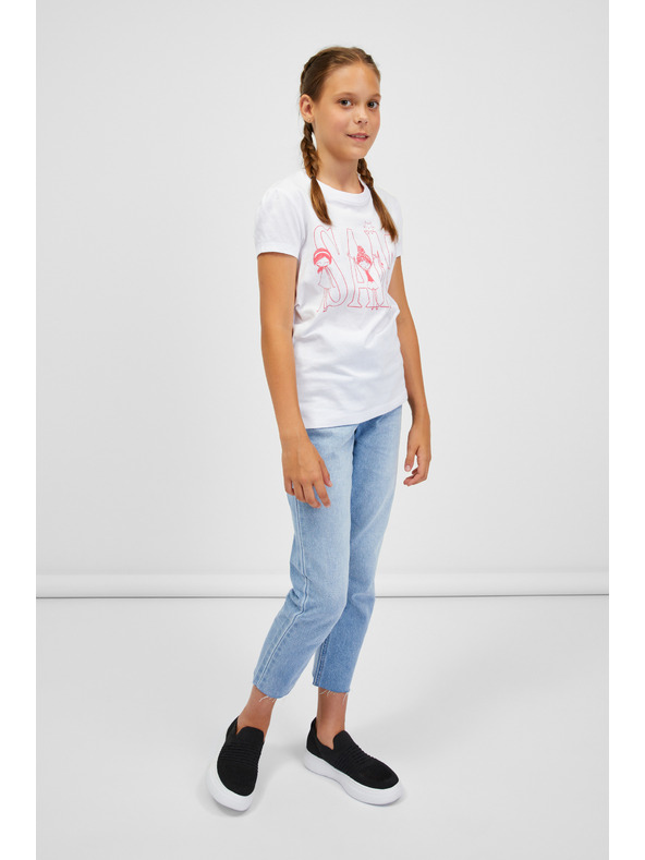 Sam 73 Bela dekliška majica SAM 73 Ielenia