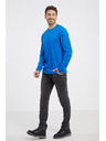 Sam 73 Modra moška majica z dolgimi rokavi SAM 73 Regulus