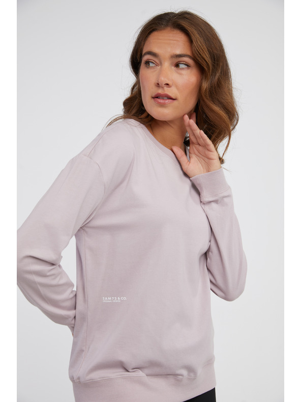 Sam 73 Svetlo roza ženska majica z dolgimi rokavi SAM 73 Sharma